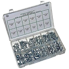 Metric J.I.S. Flange Nut & Bolt Assortment, 155 Pieces