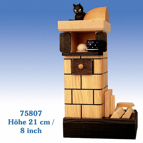 Christmas Smoker - Tiled stove (8.3 inches)