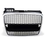 05-08 Audi A4 (B7) Front Mesh RS-Style Sport Grille Grill Kit Silver by AutoGrimmig