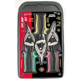 KR Tools 60083 Elite 3-Pieces Aviation Tin Snip Set by KR Tools