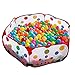 LoveS Kids Play Tent Playpen Ball Pit Pool 39.4 Inch with Red Zippered Storage Bag (Balls not Included)