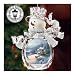 Thomas Kinkade Holiday Memories Crystal Snowman Ornament by The Bradford Editions