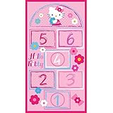 Hello Kitty Hopscotch Game Rug Includes Bean Bags, 31.5" x 58"