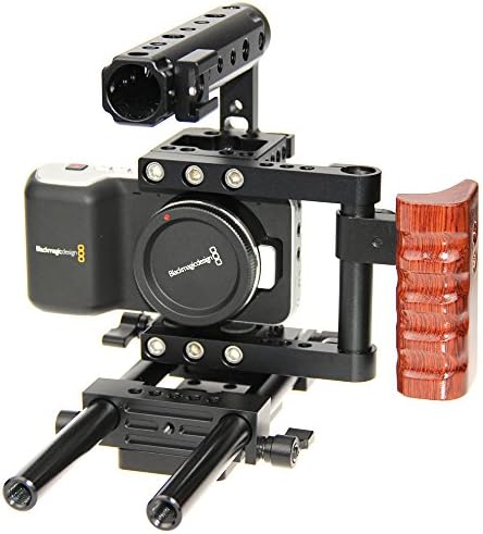 Cage Kit for Blackmagic Pocket Cinema Camera with Handle and Baseplate
