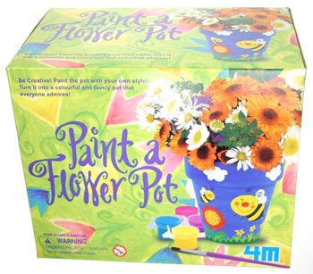 Childrens Toyshop  Outdoor Living : Natural History Museum - Paint Your Own Flower Pot
