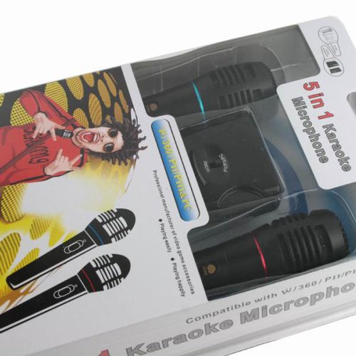 5 In1 USB Karaoke Microphone for Wii/360/ps2/ps3/pc