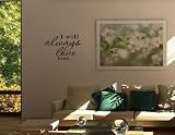 I WILL ALWAYS LOVE YOU Vinyl wall quotes and sayings home art decor
