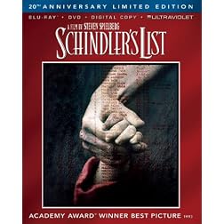 Schindler's List 20th Anniversary Limited Edition (Blu-ray + DVD + Digital Copy + UltraViolet)