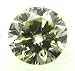 round Cut Loose Diamond (0.71 Ct, NATURAL FANCY YELLOW Color ,SI1 Clarity)