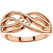14K Rose Gold Mother's Ring - 2 Gemstone -- YOU CHOOSE THE COLORS!