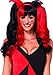 Leg Avenue Women's Harlequin Wig with Clip-On Pony Tails and Adjustable Strap