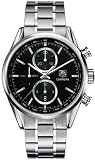 TAG Heuer Men's CAR2110.BA0720 Carrera Black Dial Chronograph Steel Watch