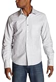 Southpole Young Men's Longsleeve Button Down Woven,White,Large