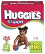 Huggies  Snug & Dry High Count Diapers, Size 3, 168 Diapers