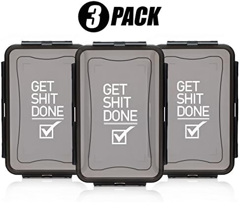 Food Storage Containers - Plastic Meal Prep Containers - Motivational, Multi Colored, Three Pack &amp; 100% Leak Proof (3 Pack, Get Shit Done)