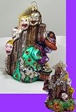 WITCH CAULDRON Skull Boil Larry Fraga Halloween Ornament