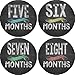 Chalkboard Monthly Baby Bodysuit Stickers