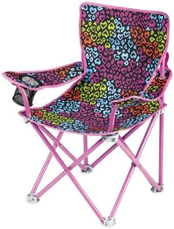 Ozark Trail Youth Camp Chair with Durable Steel Frame Cheetah