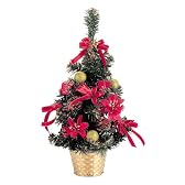 パール金属 ハッピー サンタ クリスマスツリー (L) レッド D-3181