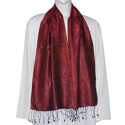 Clothing for Men - Neck Scarf Accessory Silk 12 x 60 inches (ssmf052)