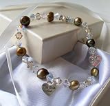 Breastfeeding bracelet, smokey sparkle
