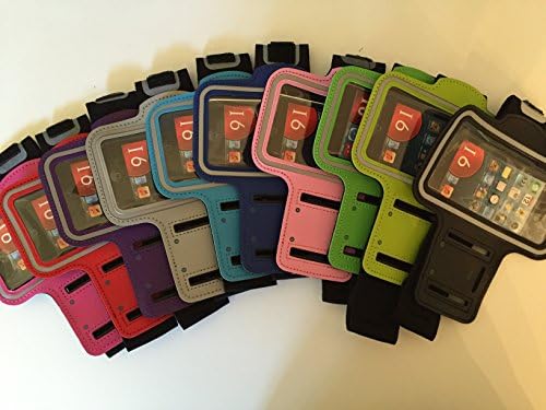 Premium Leather Iphone 6/6s Sports Arm Band (4.7"), Water Resistant, Key Holder, Id, Money and Credit Card Holder, Also Fits Iphone 5/5s/5c (Navy)