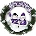 Kansas State Wildcats Christmas Snowman Holiday Wreath