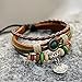 Valentine’s Day, Mothers Day, Christmas, Birthday Lucky Handmade Wrap Leather Fashion Charm Bracelet Gift