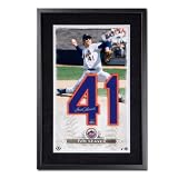 New York Mets Tom Seaver Autographed Jersey Numbers Piece, Framed (UDA)