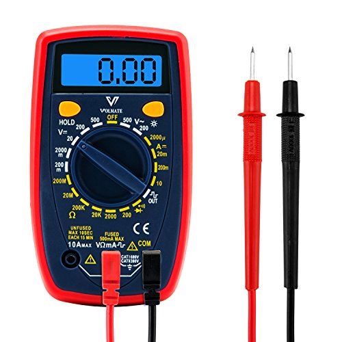 Volmate mini portable digital multimeter voltmeter ammeter ohmmet…