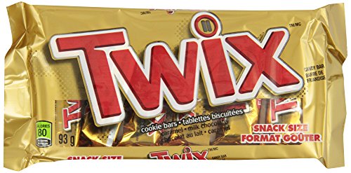 Twix Chocolate 6 Snack Sizes 93g, 24-Count