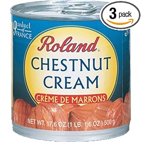 Roland Creme De Marrons Chestnuts, 17.6-Ounce Can (Pack of 3) by Roland