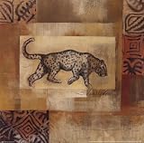 African Animal III Beautiful MUSEUM WRAP CANVAS Print with Added BRUSHSTROKES Silvia Vassileva 10x10