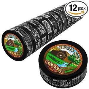 Buffalo Bills 0.44oz Hickory Shredded Beef Jerky Chew (12 cans of beef jerky chew per... by Buffalo Bills Premium Snacks