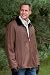 Men's Zip-Front Lightweight Shearling Coat