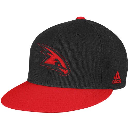 adidas Atlanta Hawks Black-Red Vibe Snapback Adjustable Hat