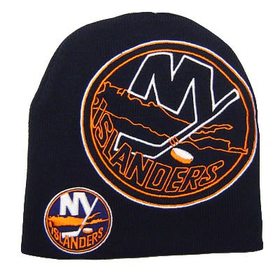 NHL LNH BEANIE KNIT HAT TOQUE YOUTH NEW YORK ISLANDERS