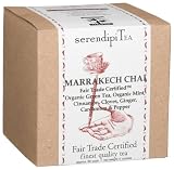 SerendipiTea Marrakech Chai, Organic Green & Mint Tea, Cinnamon, Cloves, Ginger, Cardamom & Pepper, 4-Ounce Boxes (Pack of 2)