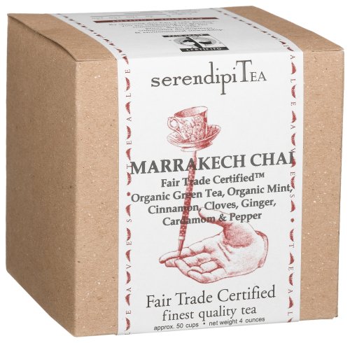 SerendipiTea Marrakech Chai, Organic Green Tea, Organic Mint, Cinnamon, Cloves, Ginger,... by SerendipiTea