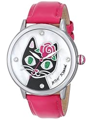 Betsey Johnson Womens BJ00084-35 Analog Display Quartz Pink Watch