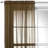 Review Ellery  / Classic Home Sheer Window Panel - Brown Patina (52x84
