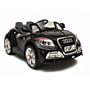 Rocket Cabriolet 12v Ride On Car - Audi TT Style - UNIQUE 12v TWIN MOTOR UPGRADED VERSION (Black)