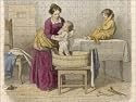 Jigsaw of BATHING CHILD 1852 from Mary Evans