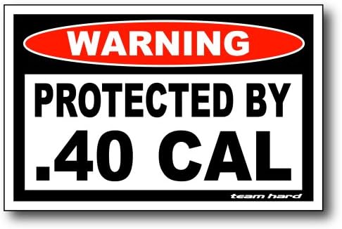 Decal, Protected By .40 Cal