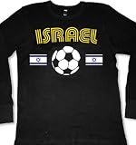Israel Flags International Soccer Thermal Shirt, Israeli National Pride Men's Thermal Shirt