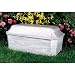 Pet Casket Pet Coffin 16" L x 8"W x 6" H Color-Silver Wood Grain Finish