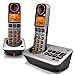 GE Easy to Use Amplified Cordless Dual Handset Speakerphone with Caller ID and Digital Answering System (30542EE2)