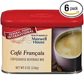 General Foods International Cafe Francais Coffee Drink Mix, 8-Ounce Tins (Pack of 6)