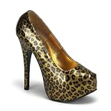 Women's Teeze-37, 5 3/4" Heel Cheetah Patent Leather With Concealed Platform
