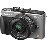 Panasonic Lumix DMC-GX1X 16 MP Micro 4/3 Compact System Camera with 3-Inch LCD Touch Screen and 14-42mm X Power Zoom Lens (Silver)